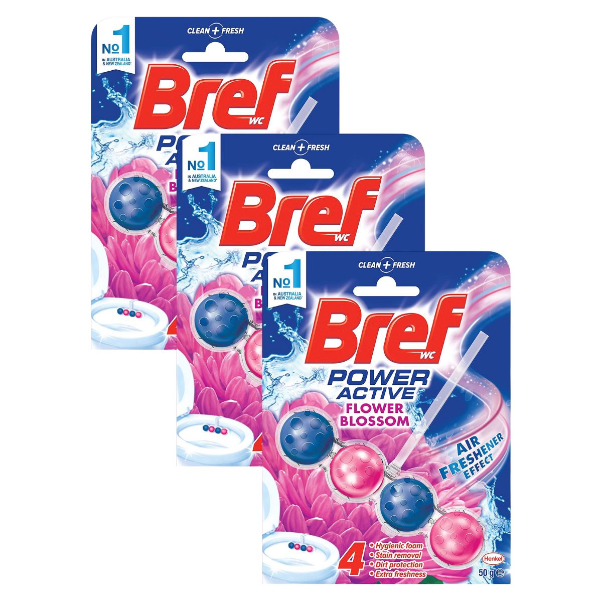 Bref Power Active Fresh Flowers 50g x3-1973193592679829505
