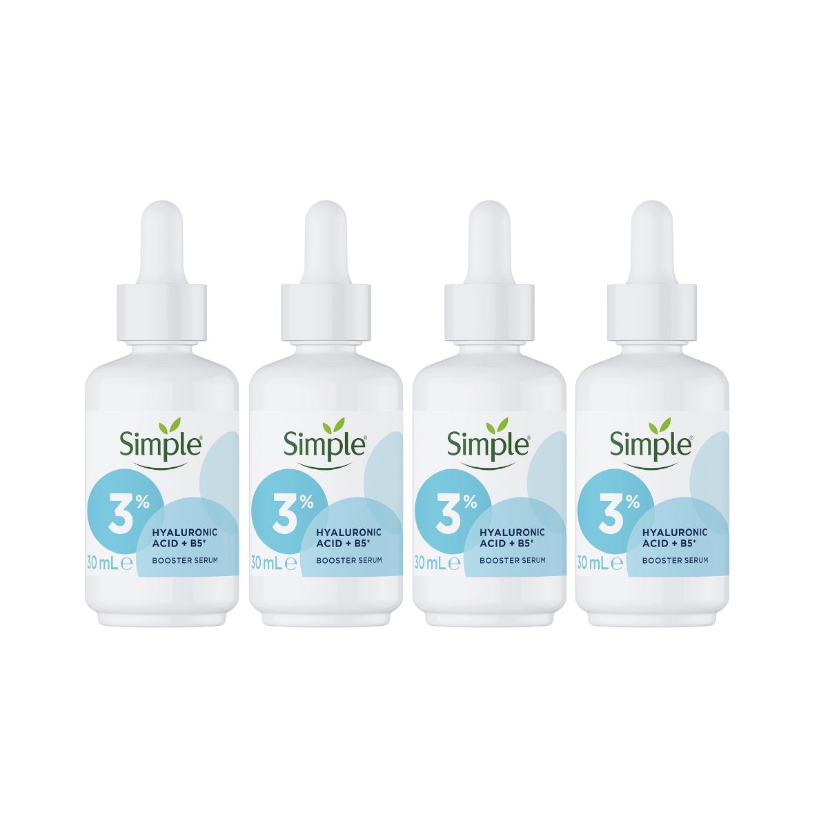 4x Simple Booster Serum 3% Hyaluronic Acid and B5-1984023737229512705