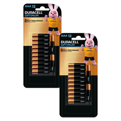 2x Duracell Optimum AAA Batteries 12pk-1984023722805301250