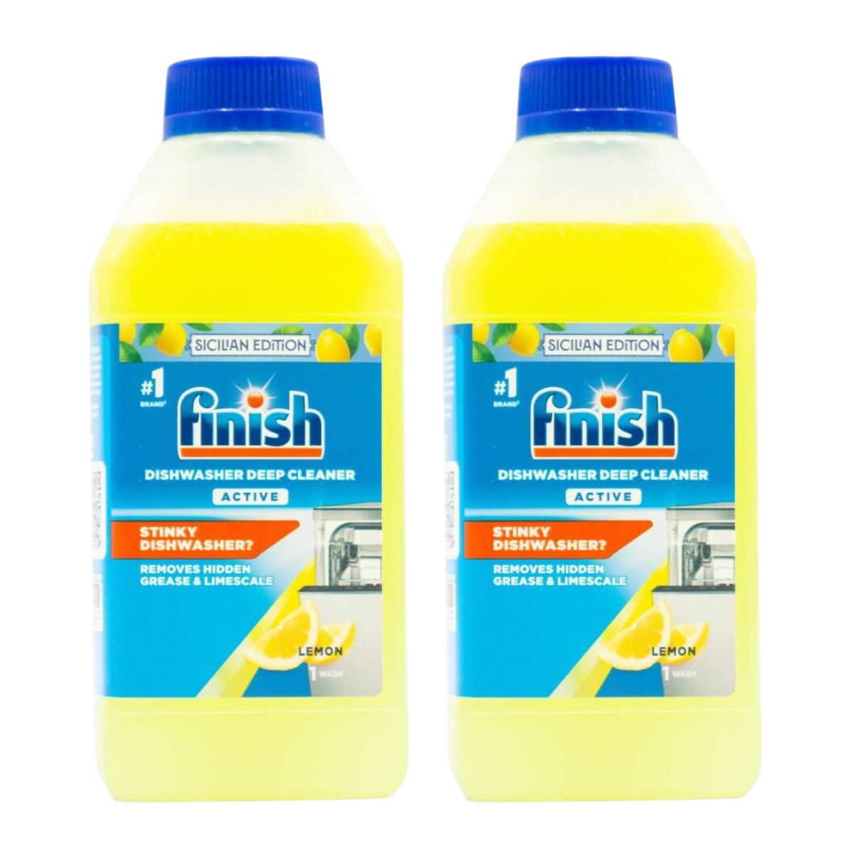 Finish 250ml Dishwasher Cleaner Lemon x2-1973193596588920832