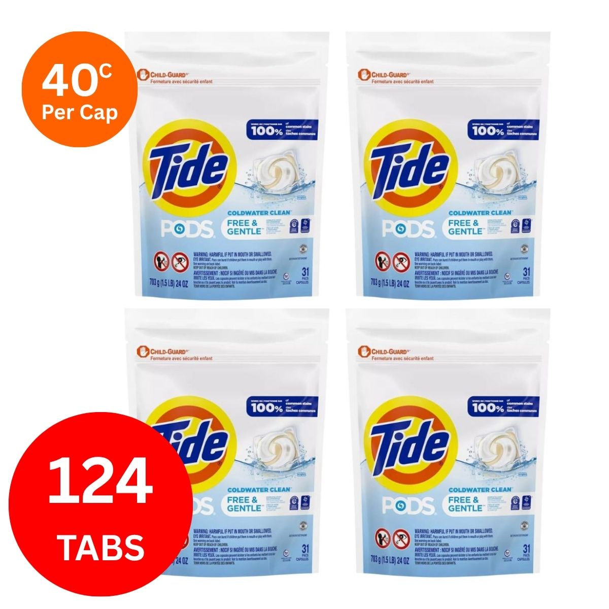 Tide Gentle Cold Water x 124 Laundry Pods-1984023738034819072