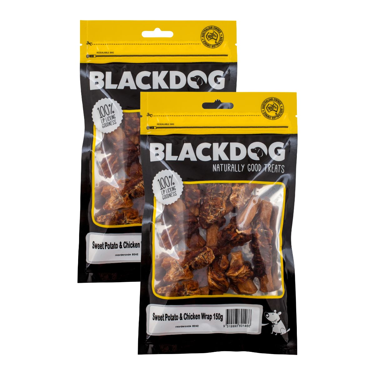 Blackdog Sweet Potato & Chicken 150g x 2pk-1973193586770055169