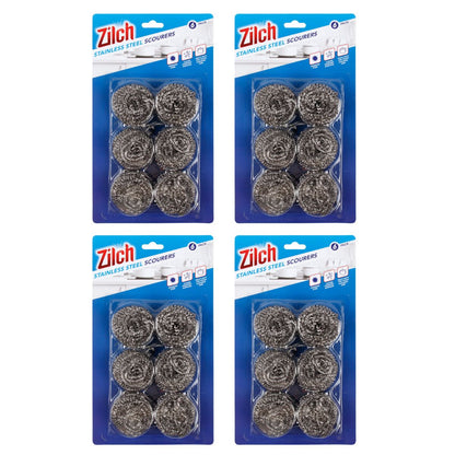 4x Zilch Stainless Steel Scourer 6pk-1973193609268301826