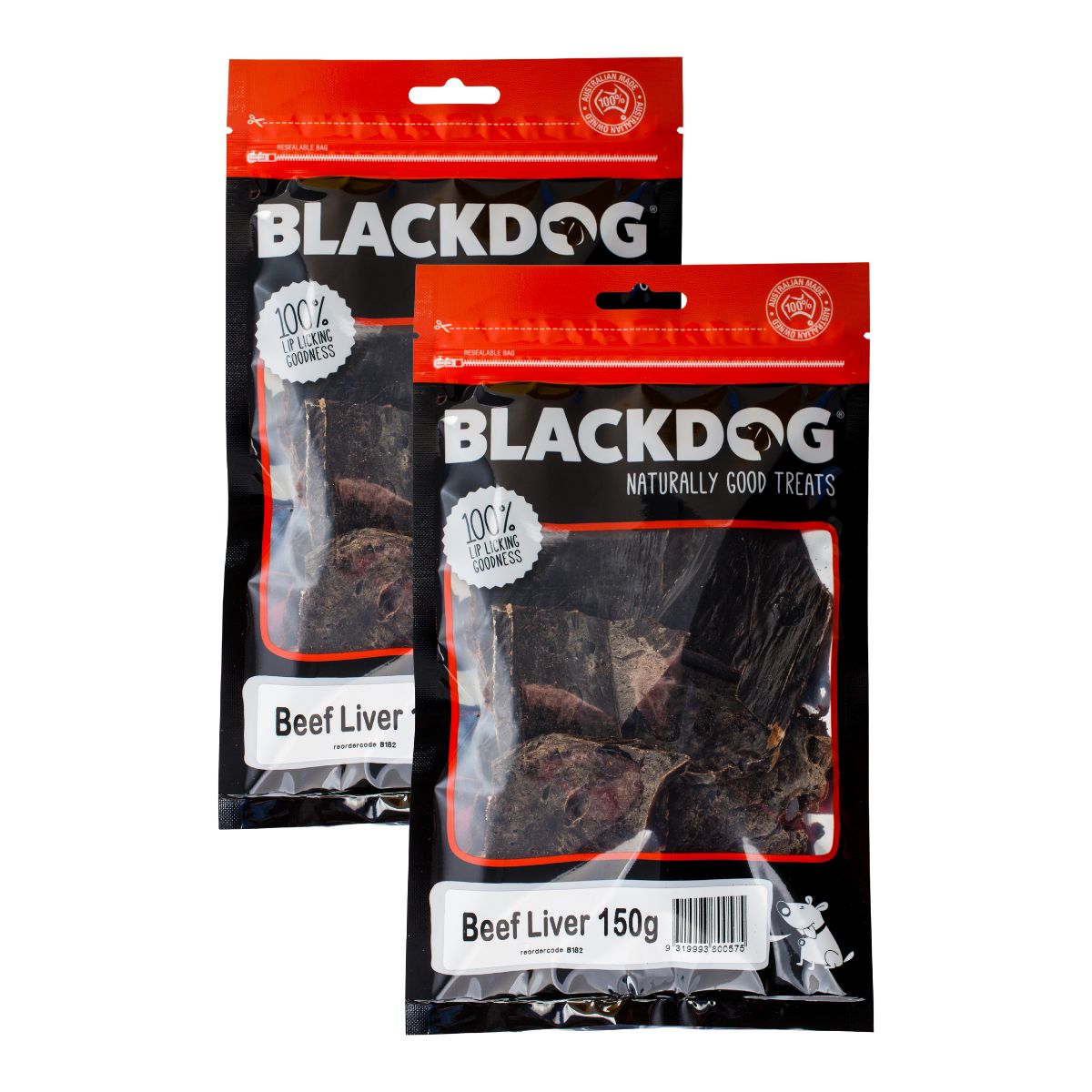 Blackdog Beef Liver 150g x 2pk-1973193584391884802
