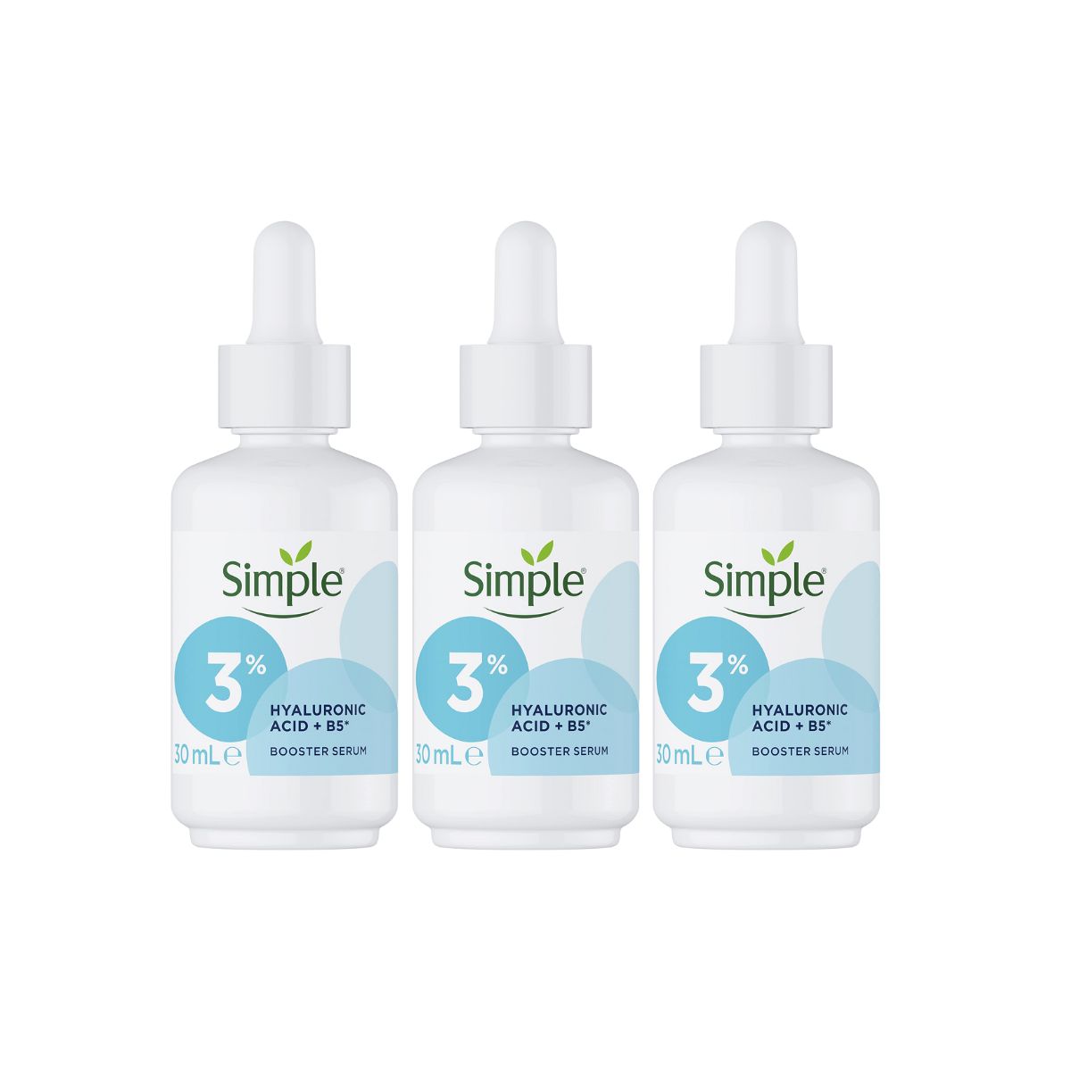3x Simple Booster Serum 3% Hyaluronic Acid and B5-1984023737078517761