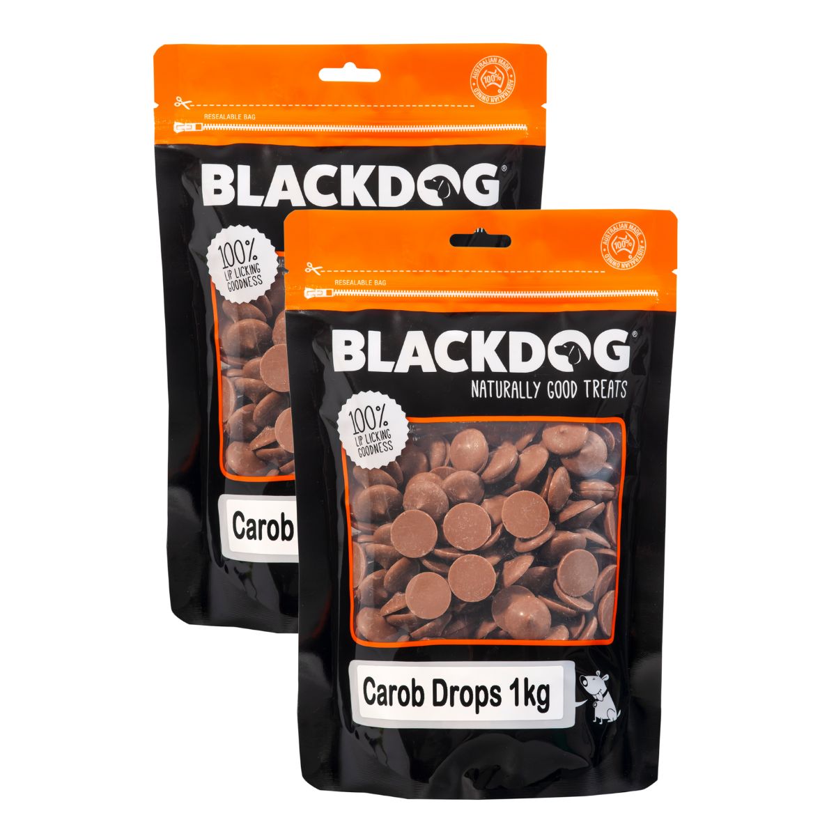 Blackdog Carob Buttons 1kg x 2pk-1973193589009813505