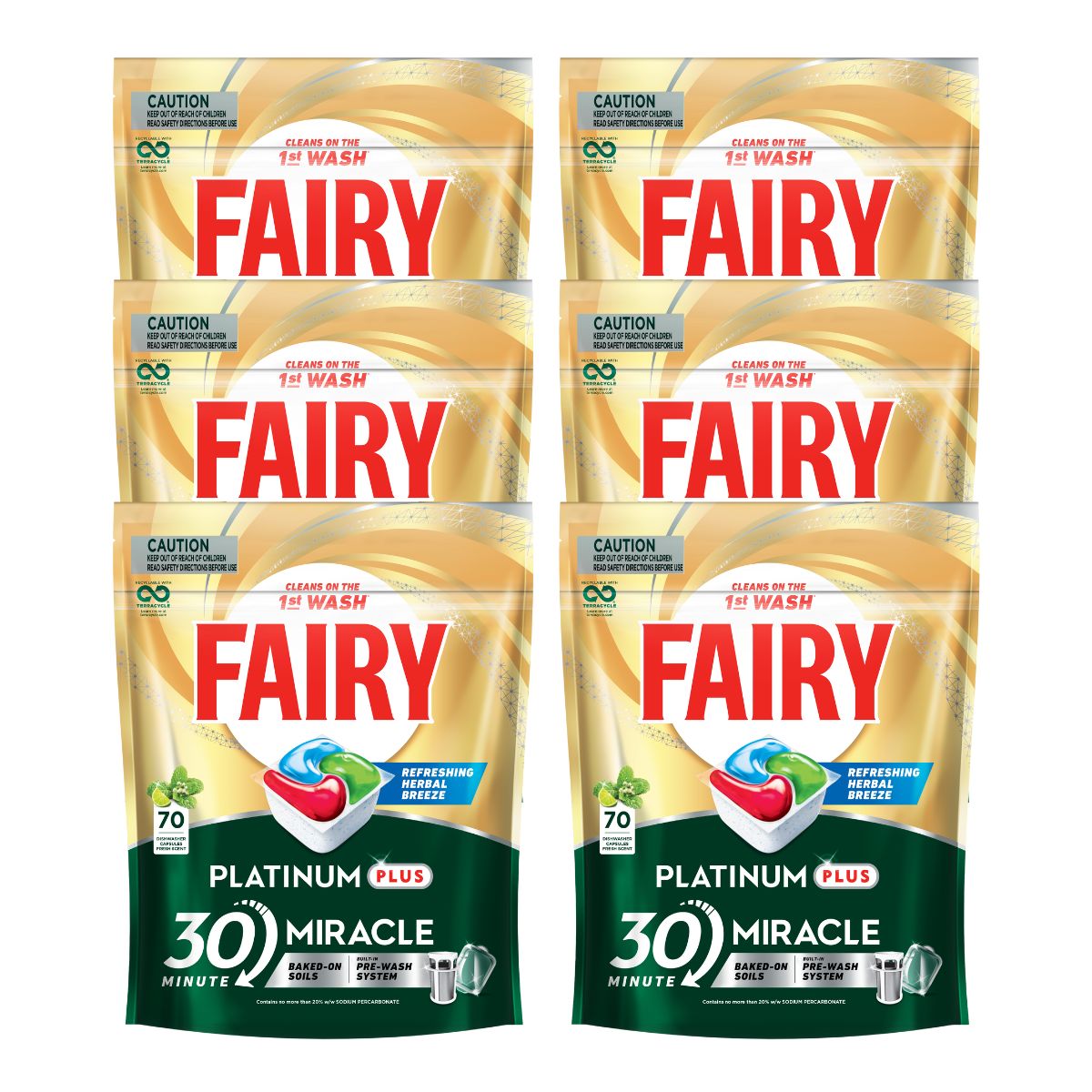 Fairy Platinum Plus x 420 Herbal Breeze Dishwasher Tablets-1984023725586124802