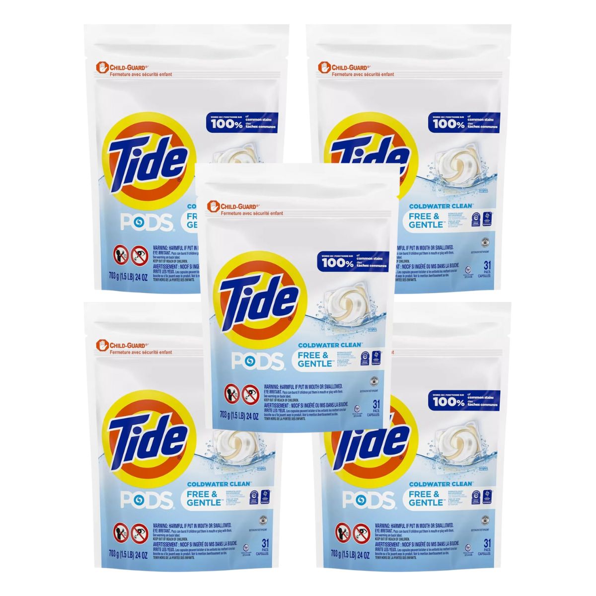 Tide Gentle Cold Water x 155 Laundry Pods-1984023738190008322