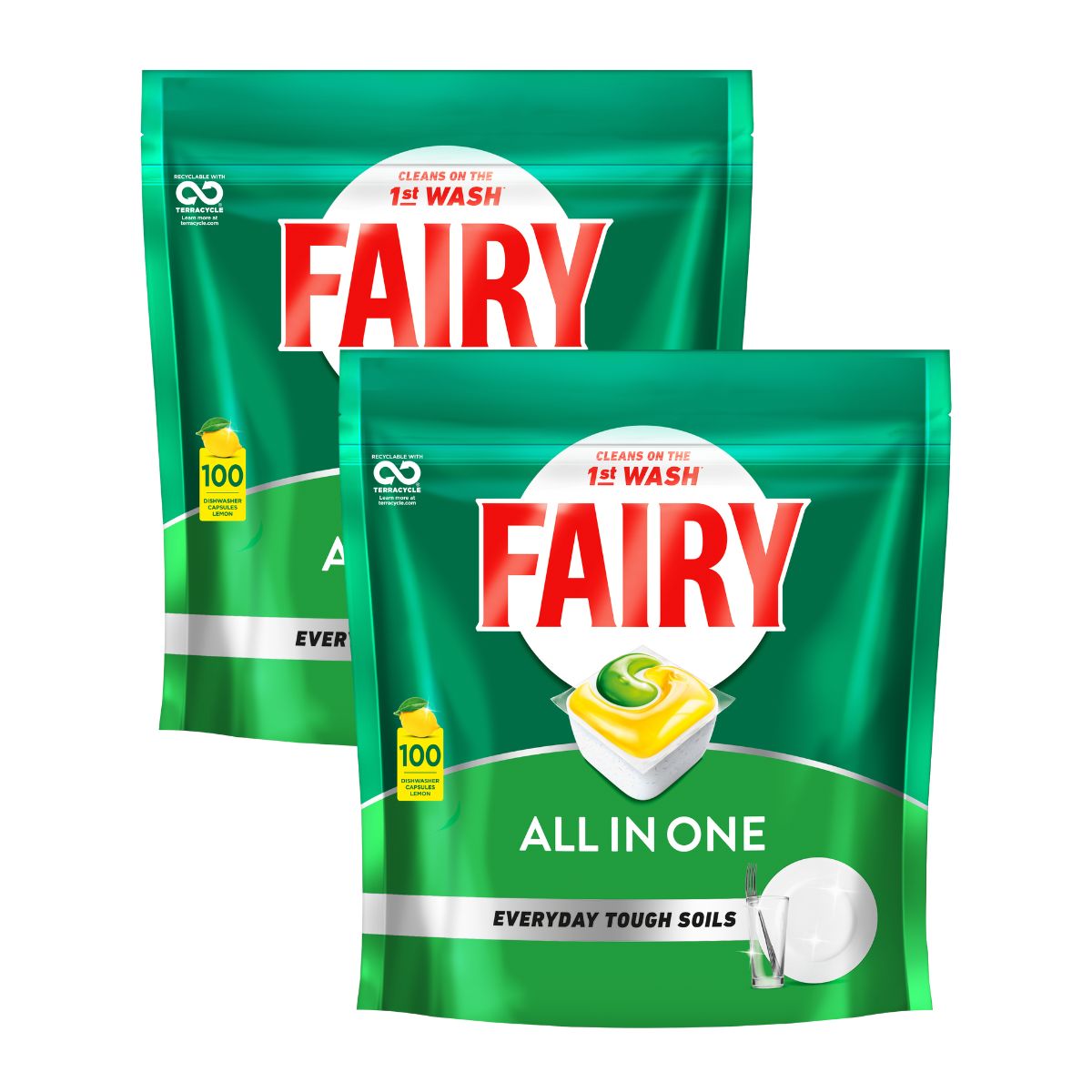 Fairy All In One x 200 Lemon Dishwasher Tablets-1984023725980389378