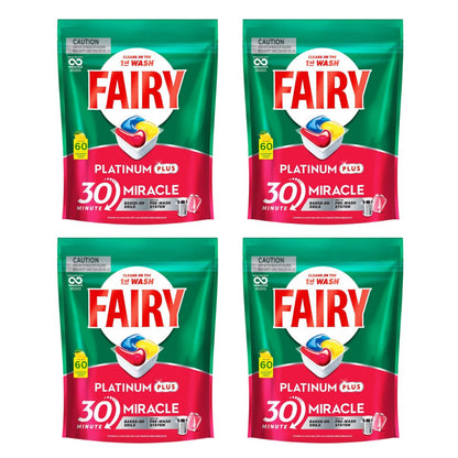 Fairy Platinum Plus x 240 Lemon Dishwasher Tablets-1973193595376766978