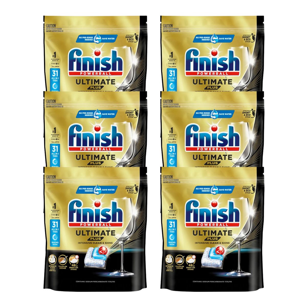 Finish Ultimate Plus x 186 Baking Soda Dishwasher Tablets-1973193596244987906