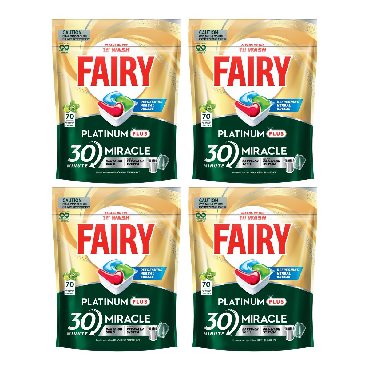 Fairy Platinum Plus x 280 Herbal Breeze Dishwasher Tablets-1984023725200248834