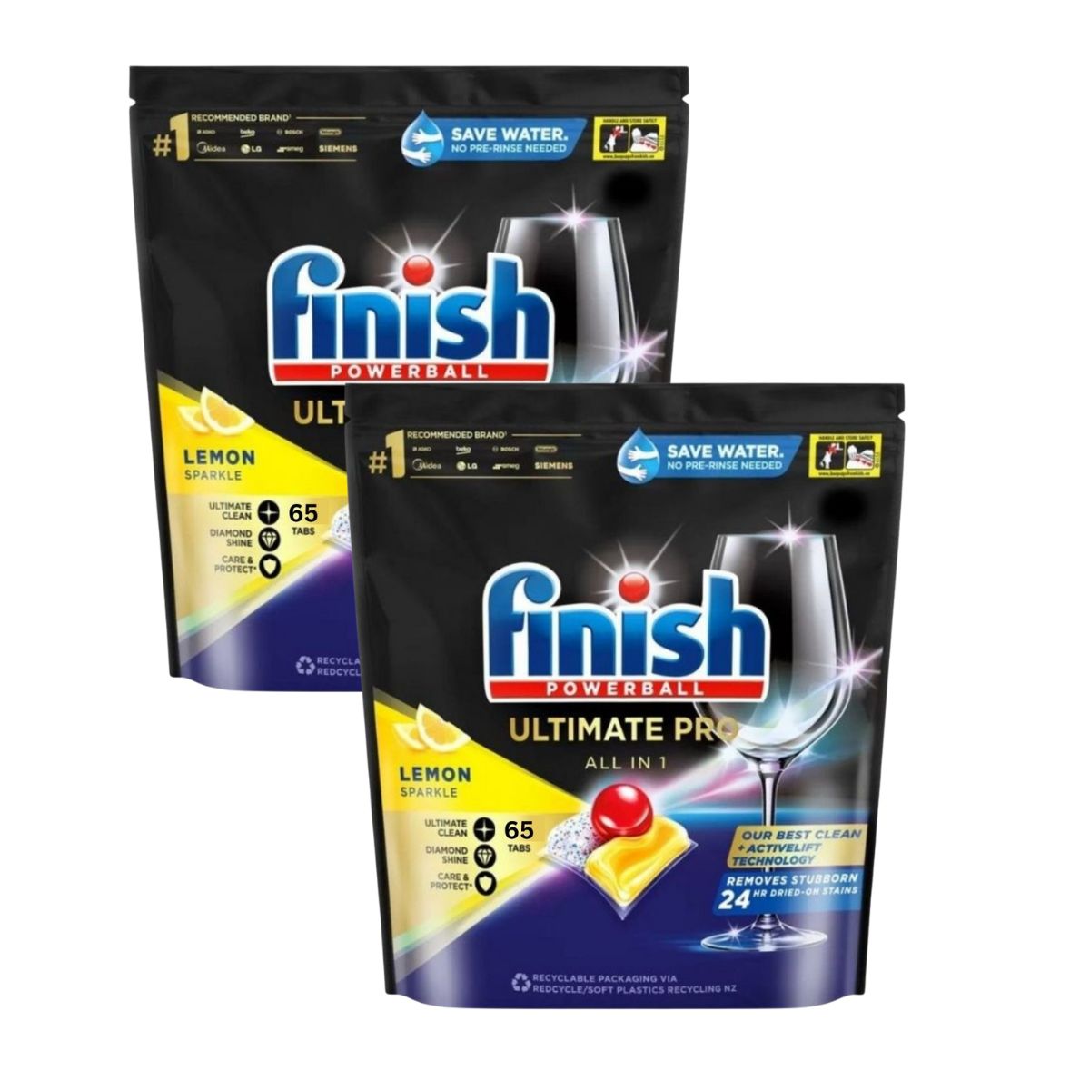 Finish Ultimate Pro x 130 Lemon Dishwasher Tablets-1984023726752141314