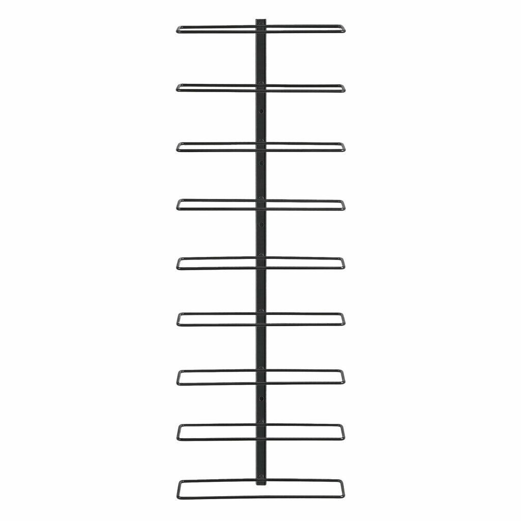 Artiss Wall Mounted Wine Rack 9 Bottles Display Storage Organizer Metal Black