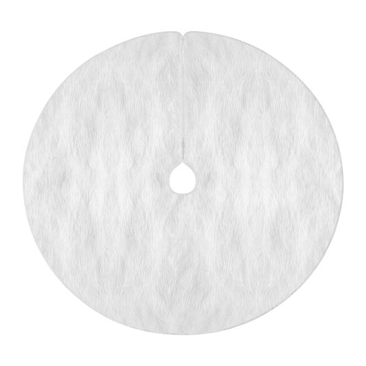 Jingle Jollys Christmas Tree Skirt 90cm Plush Xmas Fluffy Ornaments Decor White