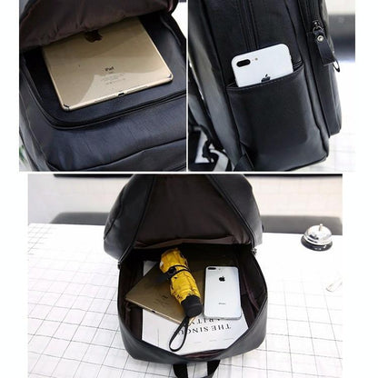 Men Casual Leather Shoulder Bag - Brown-1915196728211017734