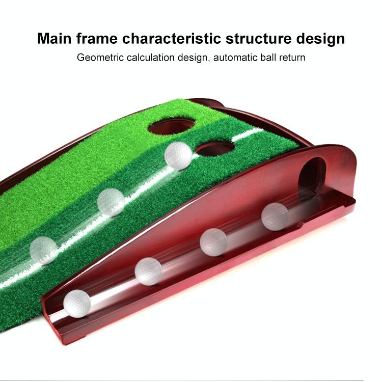 3M Golf Solid Wood Putter Trainer Practice Set Training Mat-1922443428982034440
