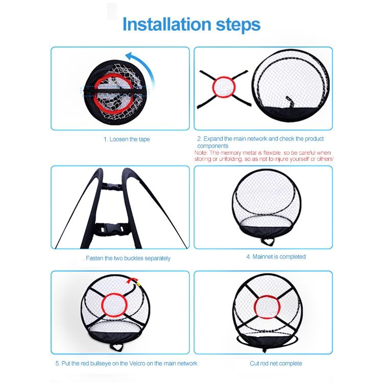 Foldable Golf Practice Net - 54X65Cm - Cutting Rod Design-1964932250541887493