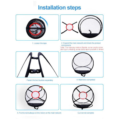 Foldable Golf Practice Net - 54X65Cm - Cutting Rod Design-1964932250541887493