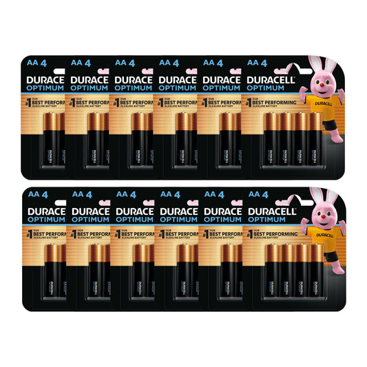 Duracell Optimum AA Batteries 4pk x12-1984023721152745473