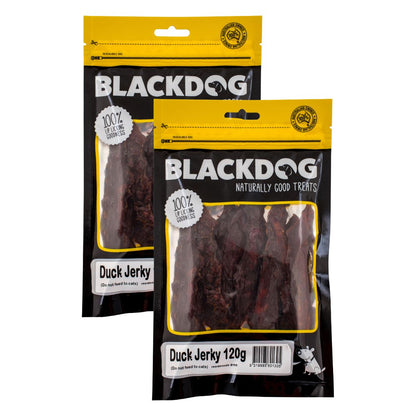 Blackdog Dog Treats Duck Jerkey 120g x2-1984023717625335809