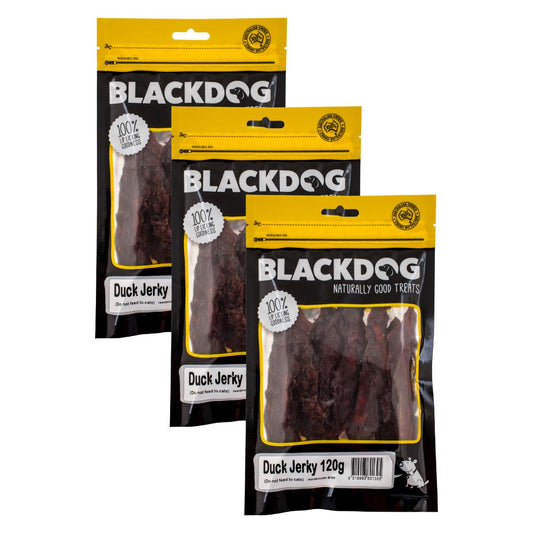 Blackdog Dog Treats Duck Jerkey 120g x3-1984023717784719361