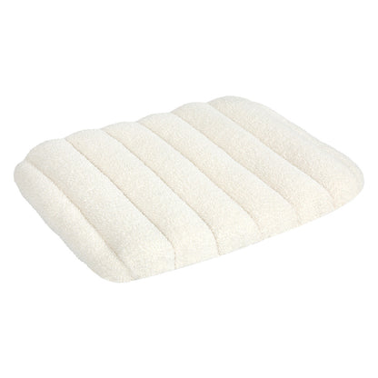 Pawz M Size Orthopedic Dog Bed with Sherpa Plush Removable Cover in White-1975420345263460352