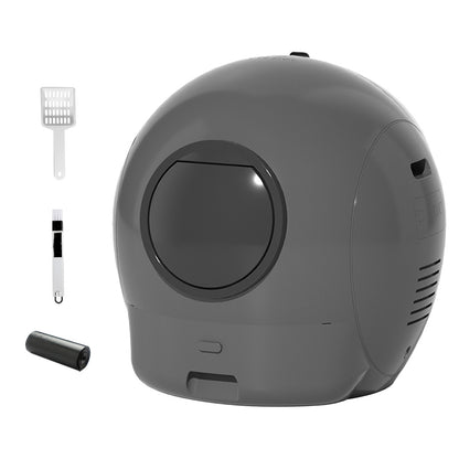 Pawz Automatic Cat Litter Box Large Self-Cleaning Grey-1973193538384564224