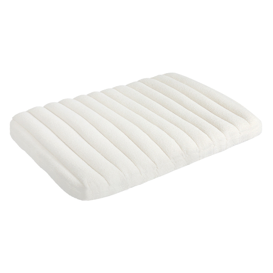 Pawz L Size Orthopedic Dog Bed with Sherpa Plush Removable Cover in White-1975420344915333120