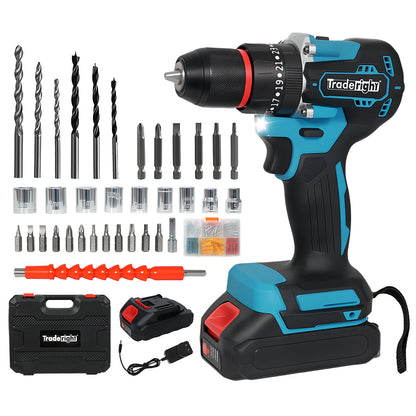 Traderight 21V Cordless Impact Drill with LED Light-1973194184991051776