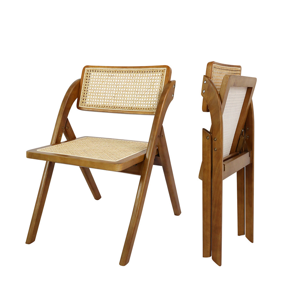 Levede 6X Foldable Rattan Dining Chairs-1975420357271752705