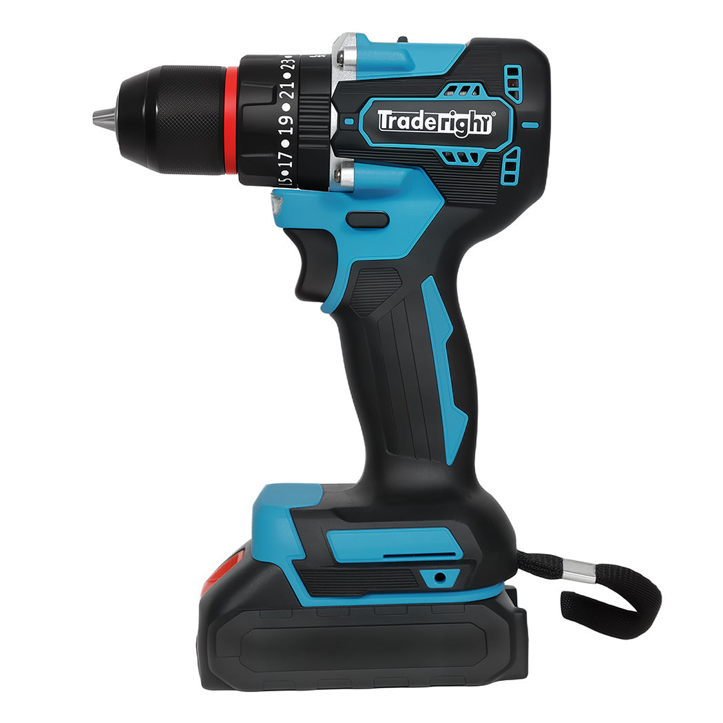 Traderight 21V Cordless Impact Drill with LED Light-1973194184991051777