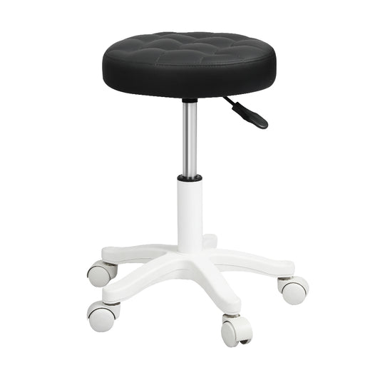 Levede 4x Rolling Bar Stool Swivel Salon SPA Chair Black-1973194182239588353