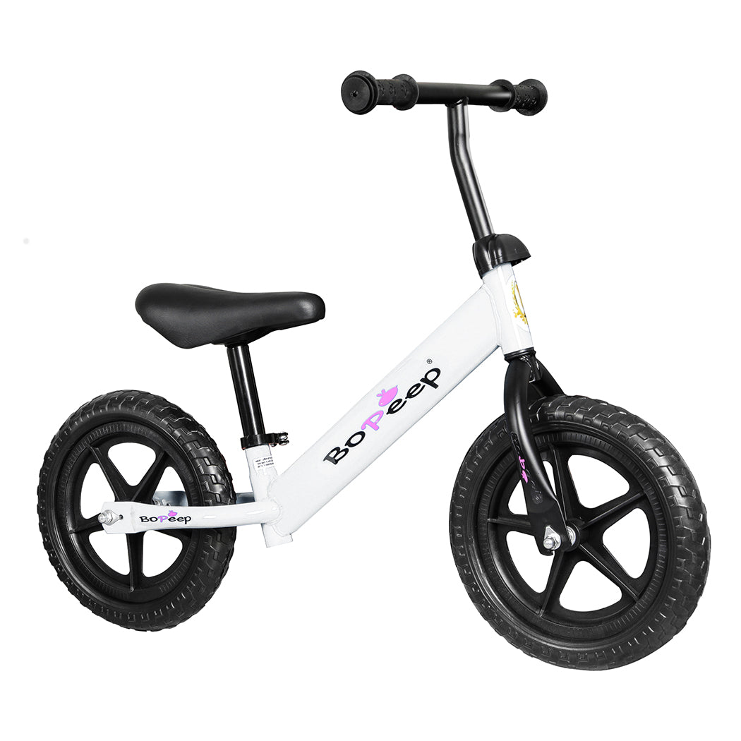 BoPeep Kids Balance Bike Ride On Toys White-2006733050679005185