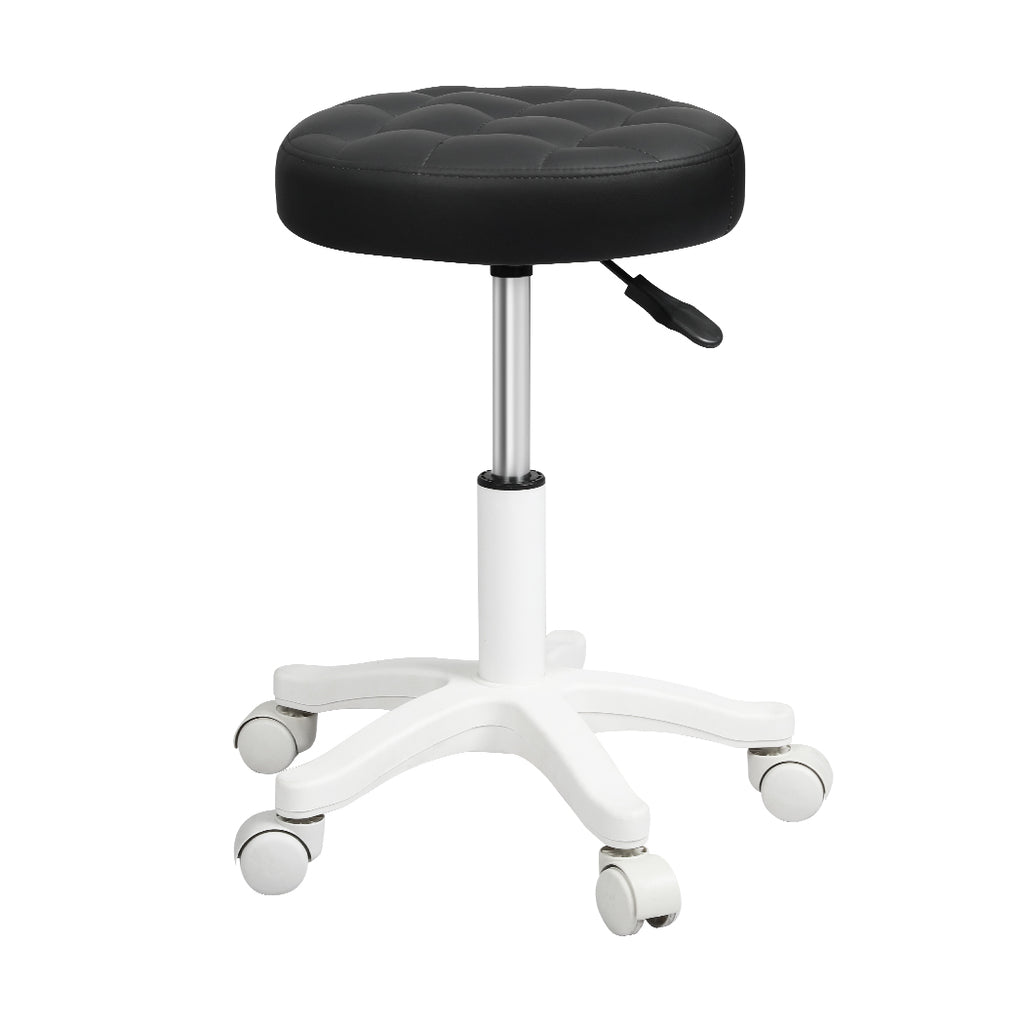 Levede 4x Rolling Bar Stool Swivel Salon SPA Chair Black - Bens Market Place
