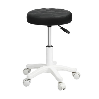 Levede 2x Rolling Bar Stool Swivel Salon SPA Chair Black-1973194182046650369