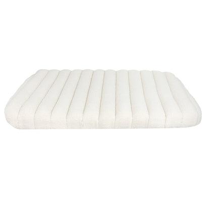 Pawz XL Size Orthopedic Dog Bed with Sherpa Plush Removable Cover in White-1975420345791942657