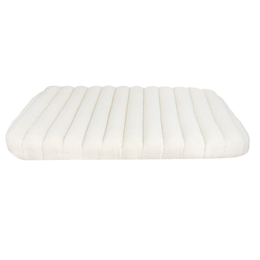 Pawz XL Size Orthopedic Dog Bed with Sherpa Plush Removable Cover in White-1975420345791942657