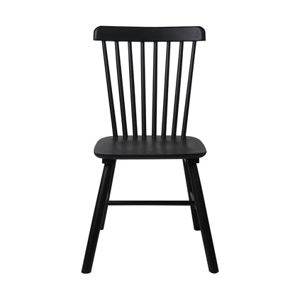Levede 4x Dining Chairs Kitchen Winsor Black-1975420349965275137