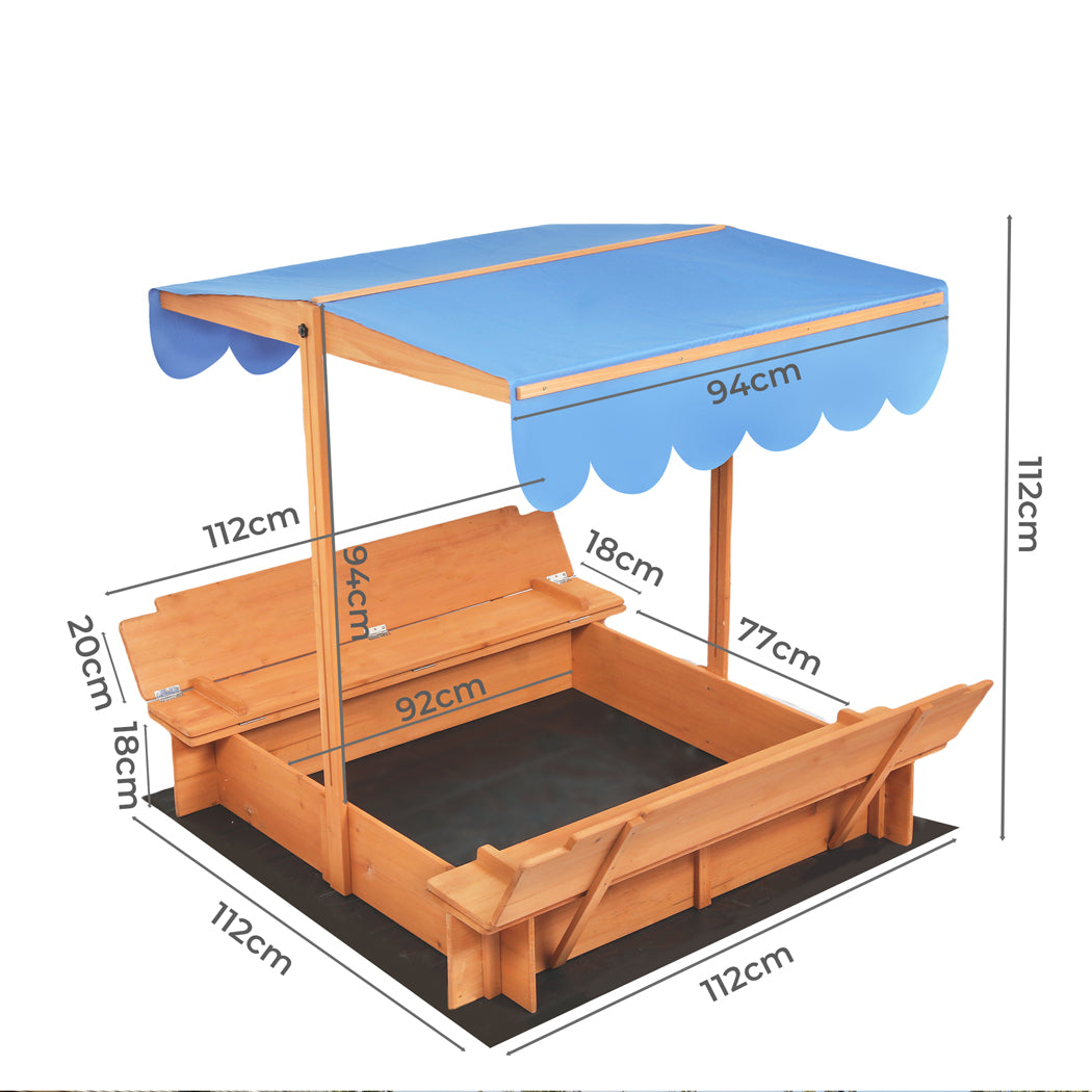 Bopeep Kids Wooden Sandbox-1973193574354915330