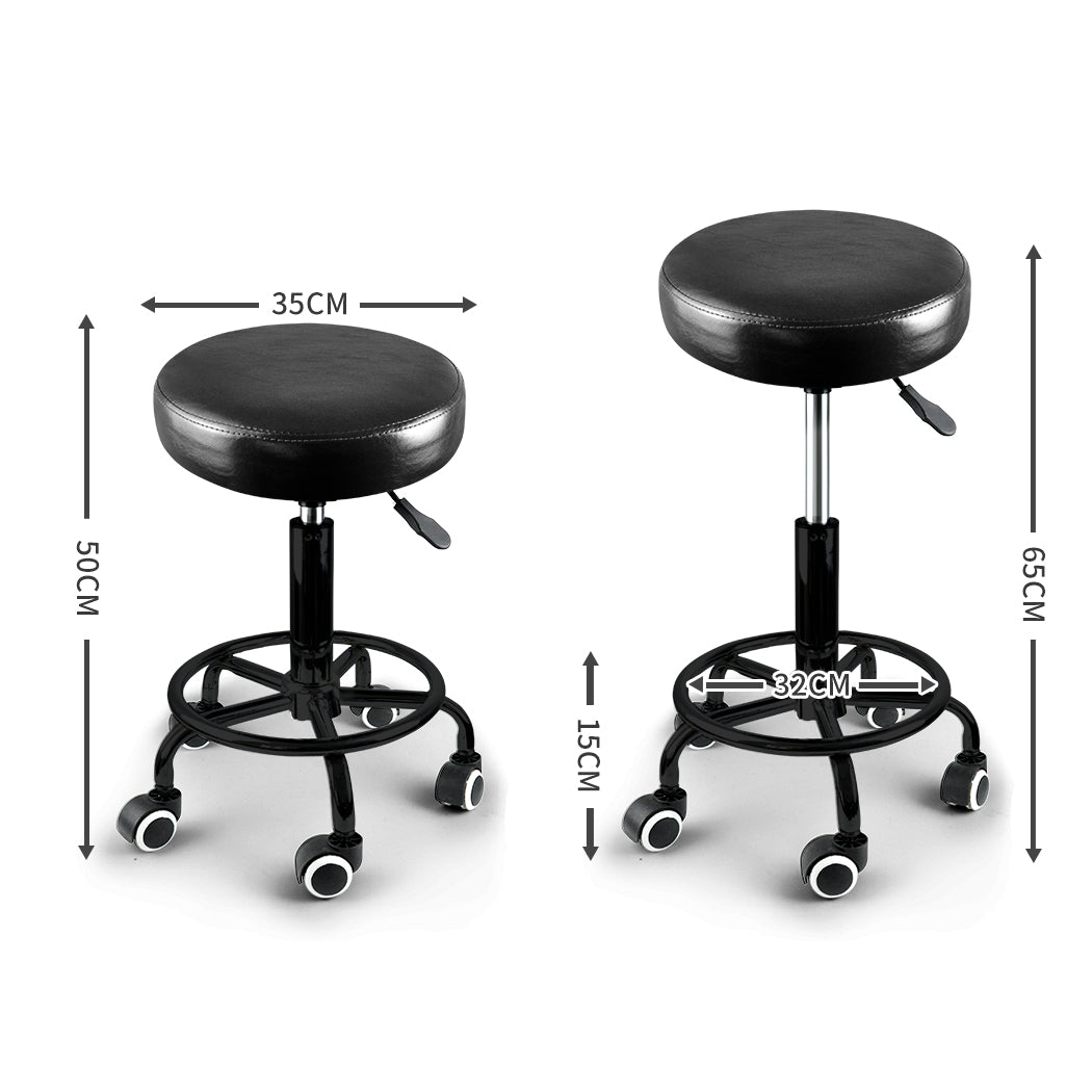 Levede 4x Salon Stool Swivel Bar Stools - Bens Market Place