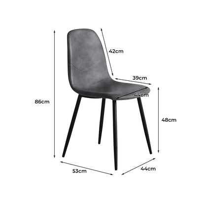 Levede 8x Dining Chairs Kitchen Eames-1975420355409481730