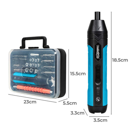 Traderight 4V 37PCS Cordless Screwdriver 1500mAh 300RPM-1973194185599225858