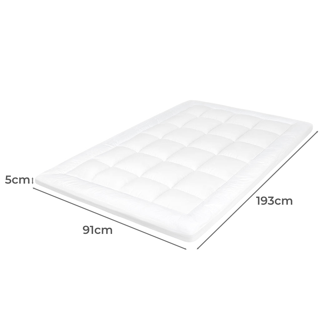 Dreamz Mattress Topper Pillowtop Cover Protector Single-1973194190754025474