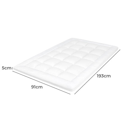 Dreamz Mattress Topper Pillowtop Cover Protector Single-1973194190754025474