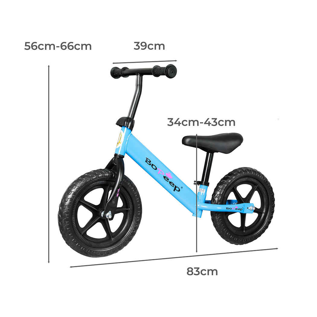 BoPeep Kids Balance Bike Ride On Toys Blue-2006733050343460866