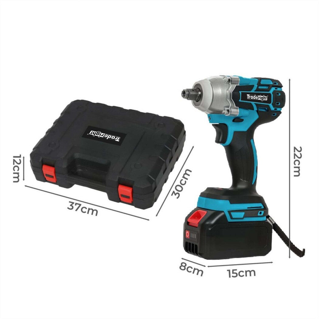 Traderight Impact Wrench 21V Cordless,73pcs,550Nm 2x4.0Ah-1973194186173845506