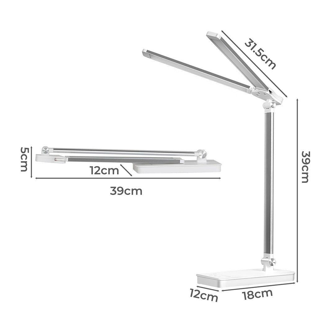 Emitto Double Head Desk Lamp LED Light Eye Caring USB-1973193534244786178