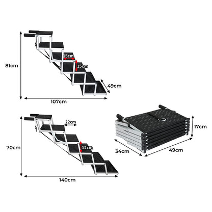 Pawz Dog Ramp Pet Stair Car Suv Travel Step Foldable-1975420347213811714
