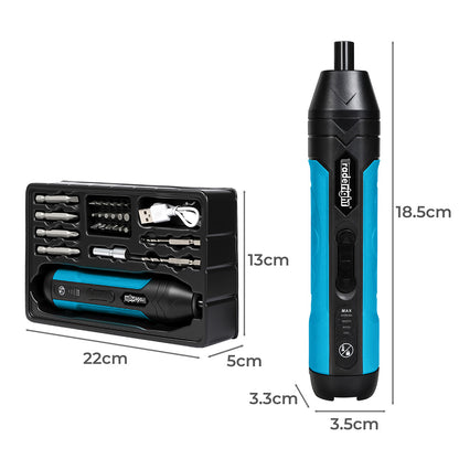 Traderight 4V 26PCS Cordless Screwdriver 1500mAh 300RPM-1973194185389510658
